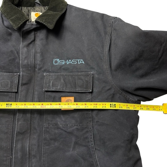Carhartt C26 Coat Mens XL Blue Sandstone Duck Canvas Quilt Lined Shasta *Read - Picture 8 of 12